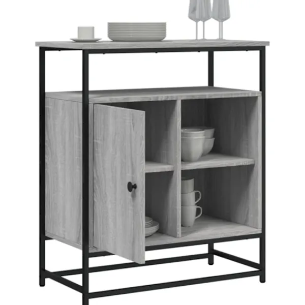 vidaXL Skåp>Byrå grå sonoma 69x35x80 cm konstruerat trä