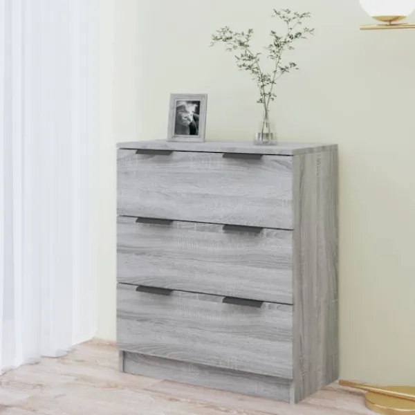 vidaXL Byråer>Byrå grå sonoma 60x30x70 cm konstruerat trä