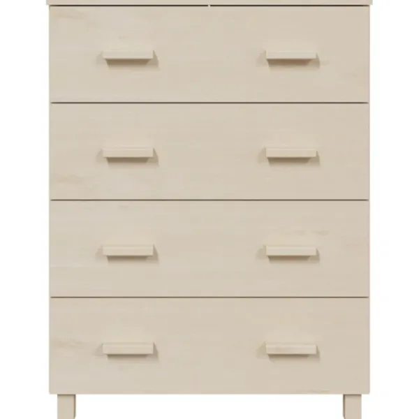 vidaXL Byråer>Byrå HAMAR honungsbrun 79x40x103,5 cm massiv furu