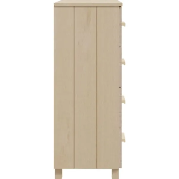 vidaXL Byråer>Byrå HAMAR honungsbrun 79x40x103,5 cm massiv furu