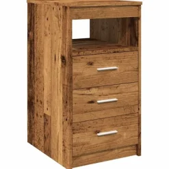 vidaXL Byråer>Byrå åldrat trä 40x50x76 cm konstruerat trä