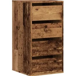 vidaXL Byråer>Byrå åldrat trä 40x41x76 cm konstruerat trä