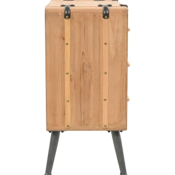 vidaXL Byråer>Byrå massivt granträ 91x35x73 cm