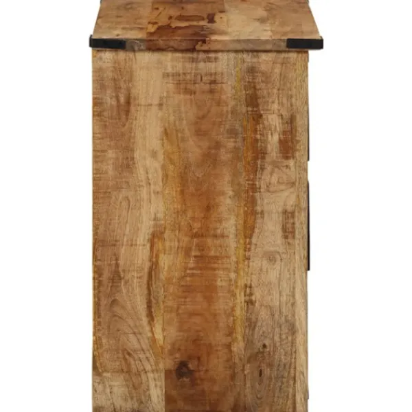 vidaXL Byråer>Byrå med 3 lådor 55x35x60 cm massivt mangoträ