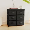 vidaXL Byråer>Byrå med 6 lådor 55x29x55 cm svart stål
