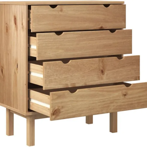 vidaXL Byråer>Byrå OTTA 76,5x39,5x90cm massiv furu