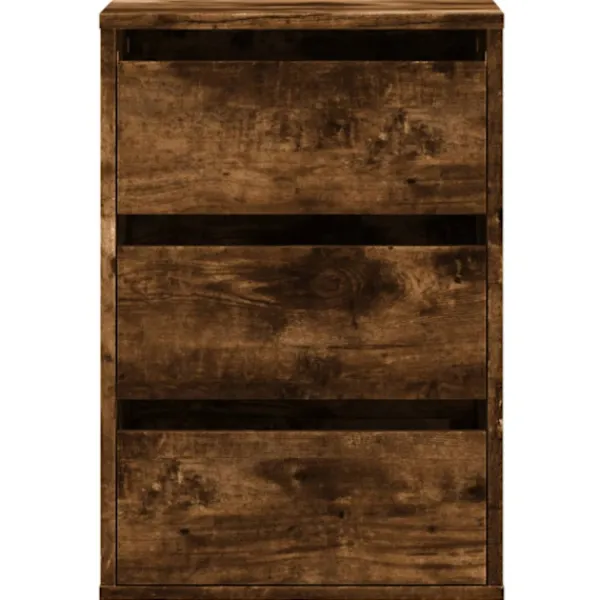 vidaXL Byråer>Byrå rökfärgad ek 40x41x58 cm konstruerat trä