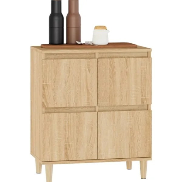 vidaXL Sideboards>Byrå sonoma-ek 60x35x70 cm konstruerat trä