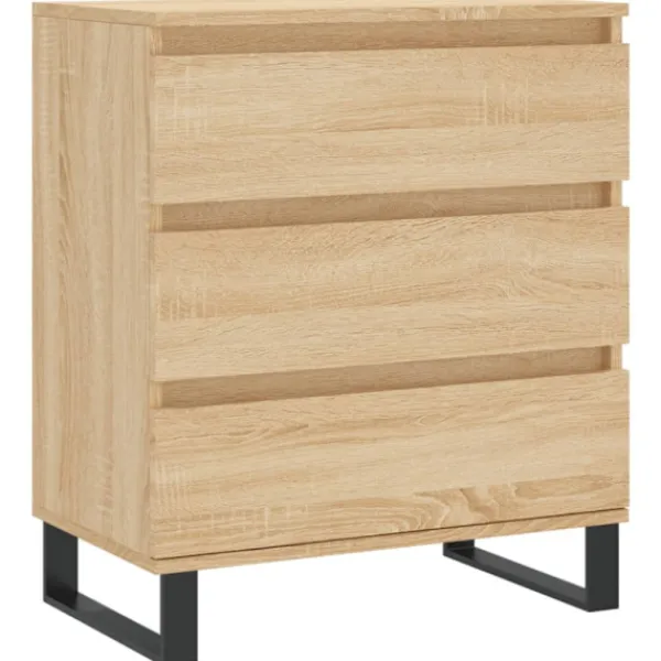 vidaXL Byråer>Byrå sonoma-ek 60x35x70 cm konstruerat trä