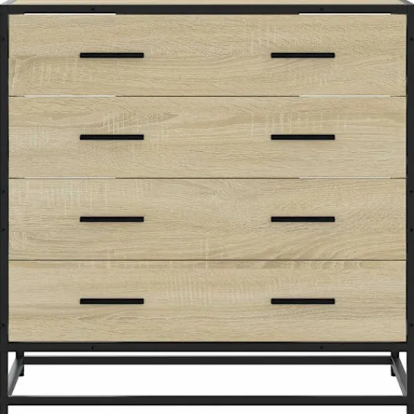 vidaXL Byråer>Byrå sonoma-ek 70x41x70 cm konstruerat trä