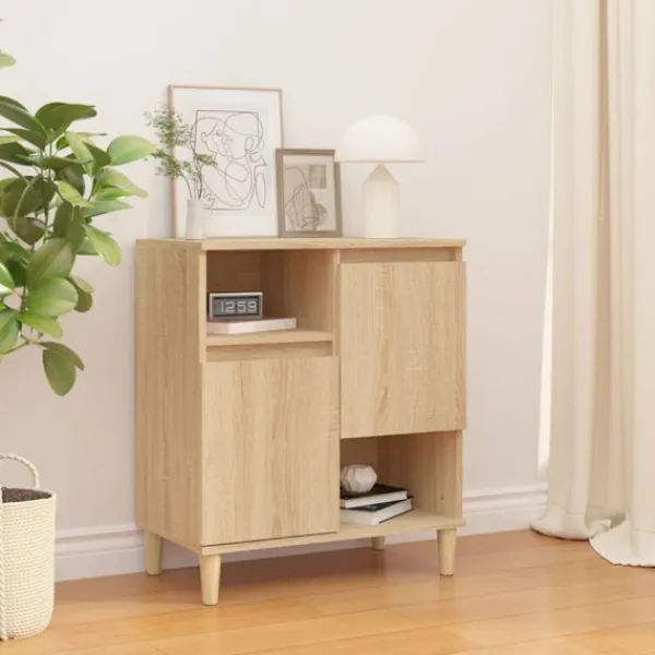 vidaXL Sideboards>Byrå sonoma-ek 60x35x70 cm konstruerat trä