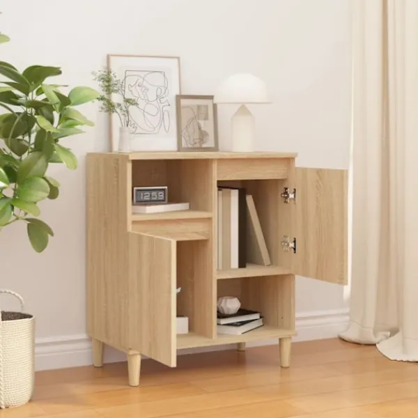 vidaXL Sideboards>Byrå sonoma-ek 60x35x70 cm konstruerat trä