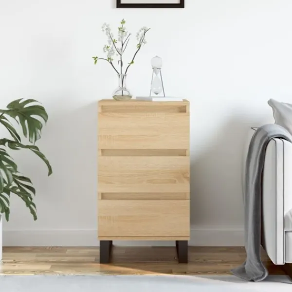vidaXL Byråer>Byrå sonoma-ek 40x35x70 cm konstruerat trä