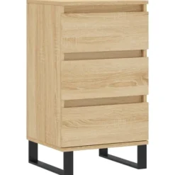 vidaXL Byråer>Byrå sonoma-ek 40x35x70 cm konstruerat trä
