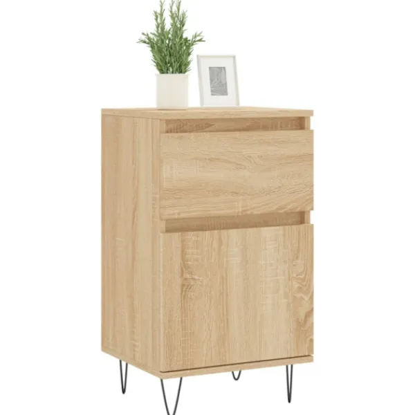 vidaXL Byråer>Byrå sonoma-ek 40x35x70 cm konstruerat trä