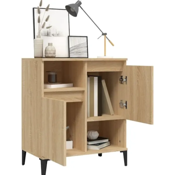 vidaXL Byråer>Byrå sonoma-ek 60x35x70 cm konstruerat trä