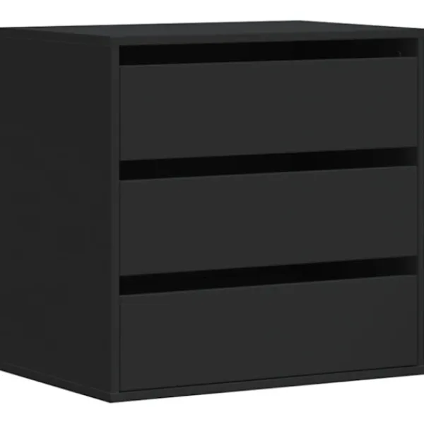 vidaXL Byråer>Byrå svart 60x41x58 cm konstruerat trä