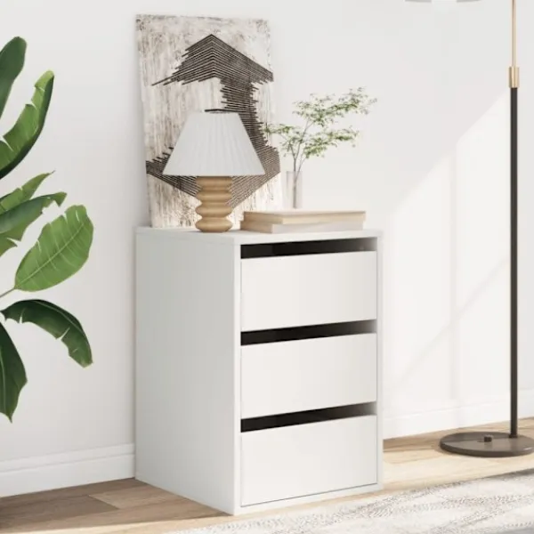 vidaXL Byråer>Byrå vit 40x41x58 cm konstruerat trä