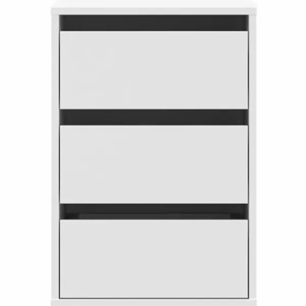 vidaXL Byråer>Byrå vit 40x41x58 cm konstruerat trä
