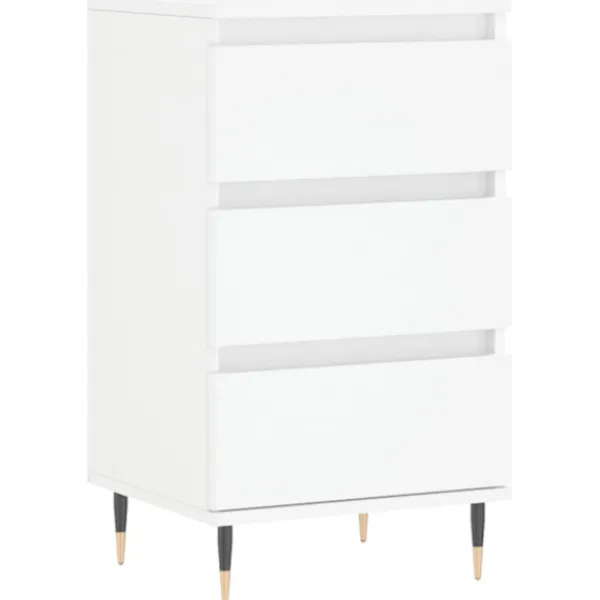 vidaXL Byråer>Byrå vit 40x35x70 cm konstruerat trä