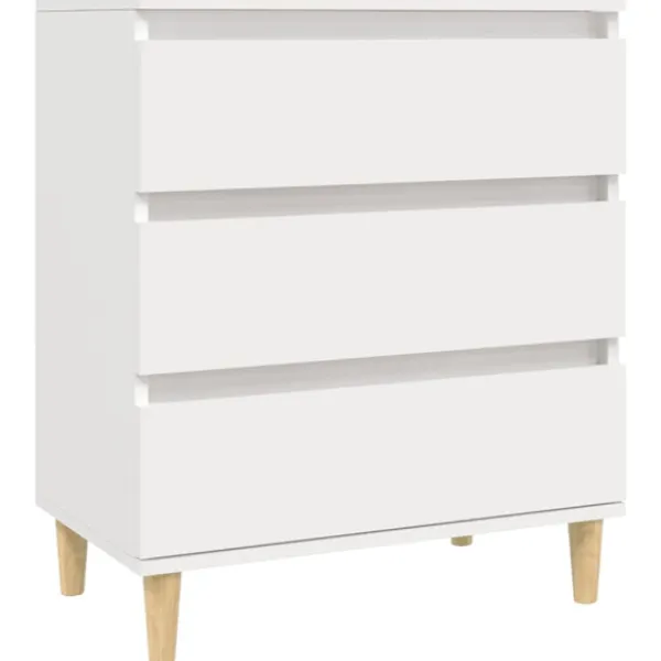 vidaXL Byråer>Byrå vit 60x35x70 cm konstruerat trä