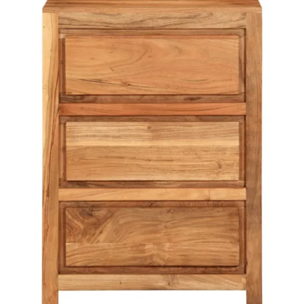 vidaXL Byråer>Byrå 55x33x75 cm massivt akaciaträ