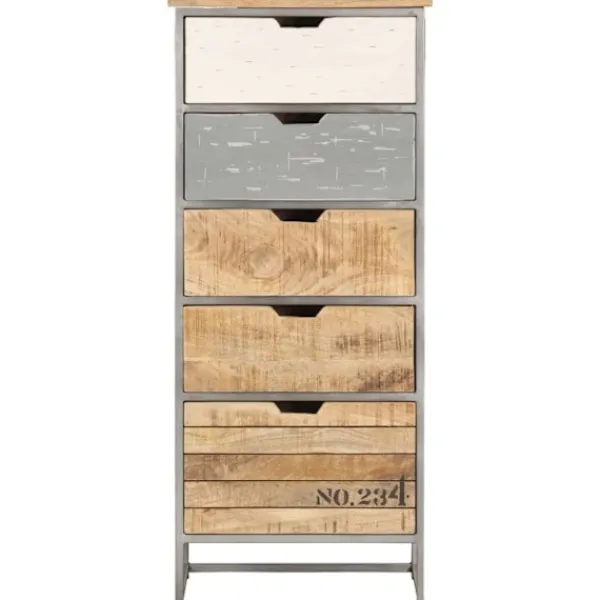 vidaXL Byråer>Byrå 45x30x105 cm massivt mangoträ