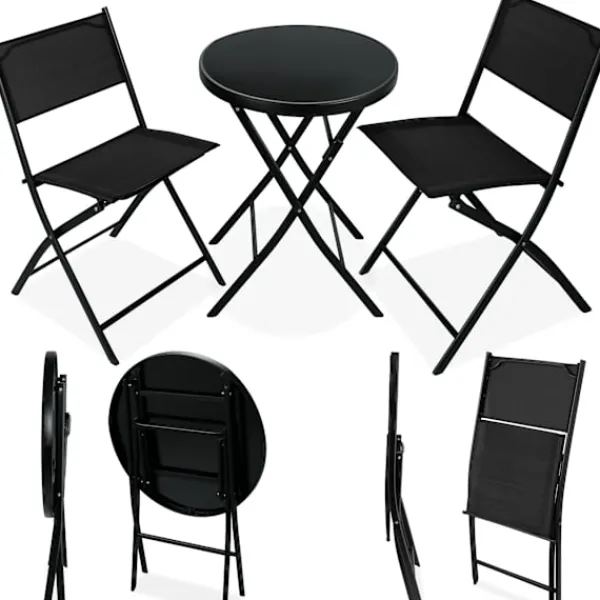 tectake Balkongmöbler>Caféset Düsseldorf
