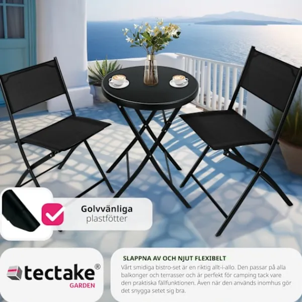 tectake Balkongmöbler>Caféset Düsseldorf