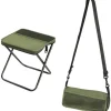 Pallar>Campingpall - Fällbar pall för ryggsäckar - Fällbar pall med förvaring - Bärbar balkongpall - Fällbar pall (grön, 26 x 24 x 24 cm)