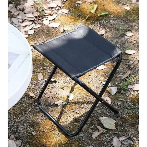 Pallar>Campingstol - Fällstol - Campingstol - Fiskestol - Lätt utomhussittplats - Öppning: 26 x 23 x 24 cm - Svart