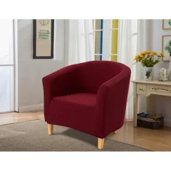 Stolar>Chesterfield fåtölj överdrag, Jacquard stretch stretch badkar