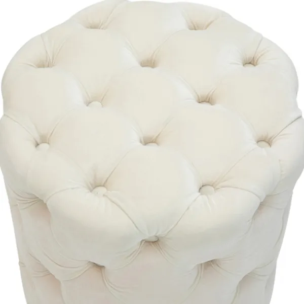 BellaFurn Pallar>Chesterfield Velvet fotväv - fotpall - lätt att rengöra