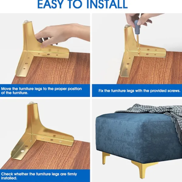 Tv-Bänkar>(15cm) Soffa möbelskåp metallben TV-skåp soffbord f