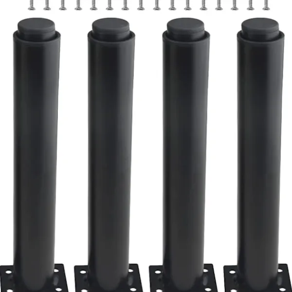 Sängar>(25-42cm, svart) Set med 4 robusta justerbara möbelben i metall för bord, sängar, soffor