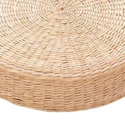 Sittpuffar>45cm Yogamattor Rund Puff Golvkudde Halm Meditation Förtjockning Mjuk Yoga Utrustning[CO]