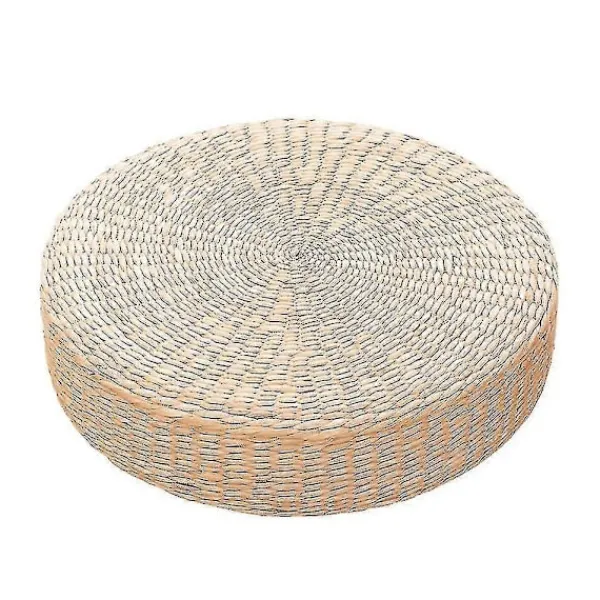 Sittpuffar>45cm Yogamattor Rund Puff Golvkudde Halm Meditation Förtjockning Mjuk Yoga Utrustning
