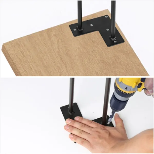 Matbord>(25cm)4x Bordben hårnålsben Hårnålsben Stålbordben DIY Bordglider Inter
