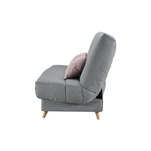 COMFORT BULTEX Soffor>Clic clac 3 ställen - Grått tyg - Tillverkat i Frankrike - L 192 x D 95 x H 101 - MONA