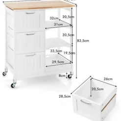 COSTWAY Köksö><noscript><img data-lazyloaded=