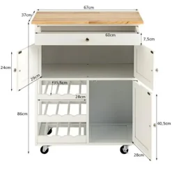 COSTWAY Sideboards><noscript><img data-lazyloaded=
