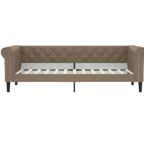 vidaXL Soffor>Dagbädd cappuccino 80x200 cm konstläder