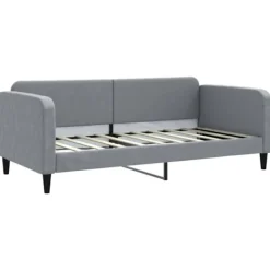 vidaXL Soffor>Dagbädd ljusgrå 90x190 cm tyg
