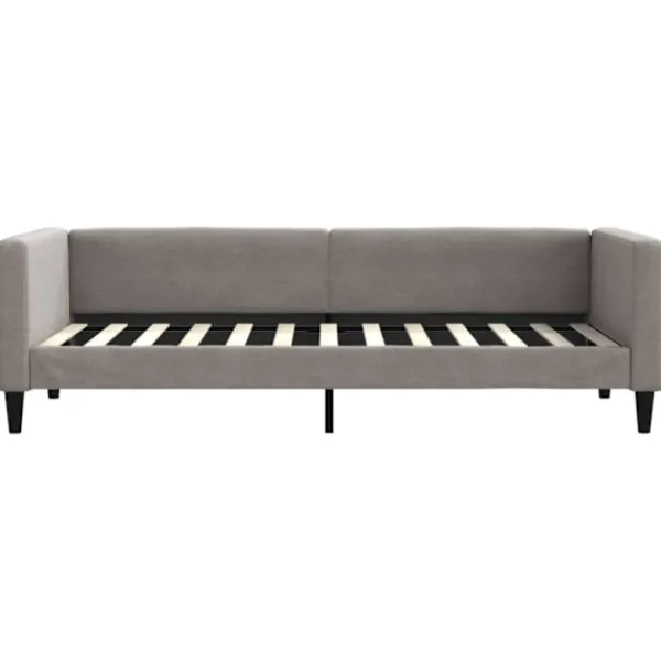 vidaXL Soffor>Dagbädd med madrass taupe 80x200 cm tyg