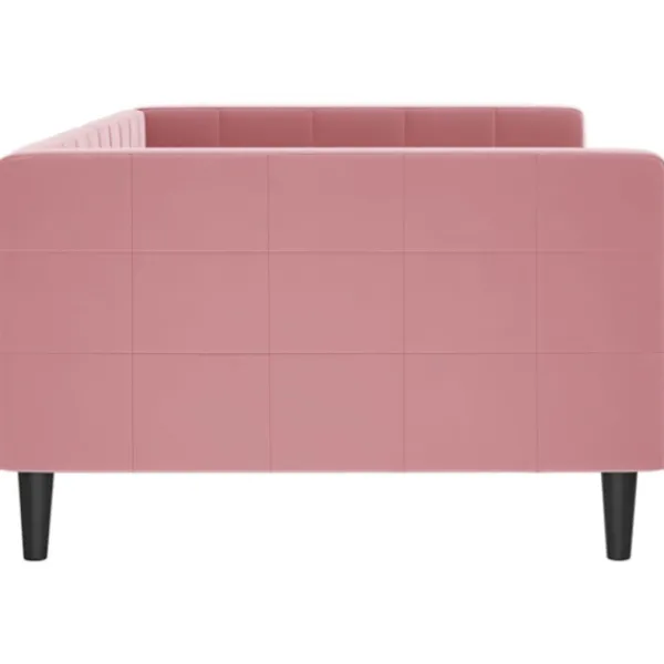 vidaXL Soffor>Dagbädd rosa 100x200 cm sammet