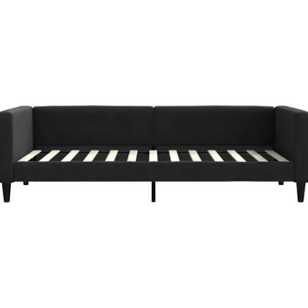 vidaXL Soffor>Dagbädd svart 90x200 cm tyg