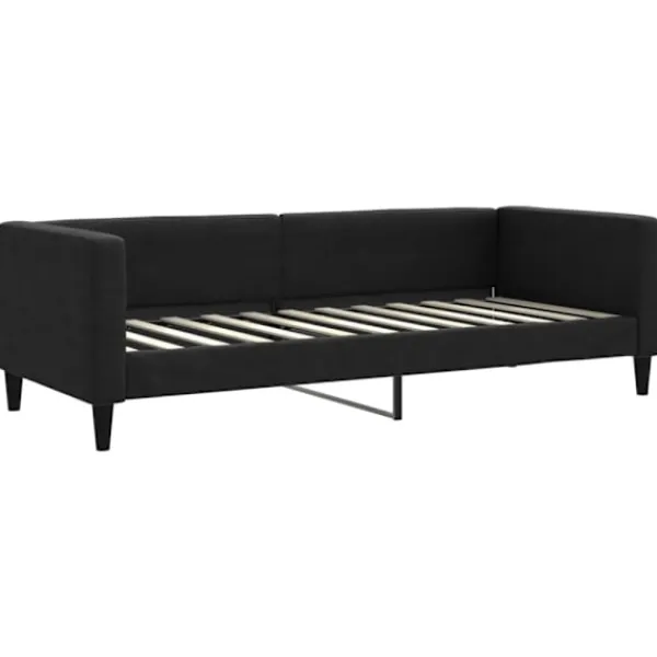 vidaXL Soffor>Dagbädd svart 80x200 cm tyg