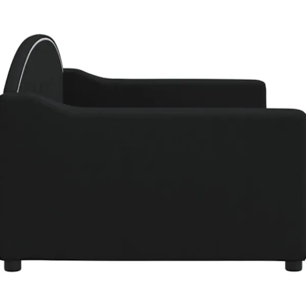 vidaXL Soffor>Dagbädd svart 90x200 cm tyg