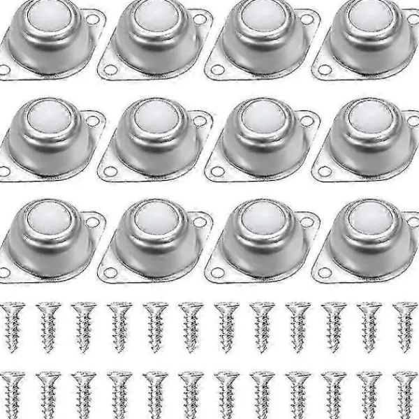 Balkongmöbler>12-delars set med kulöverföringshjul med nylon- och rostfria stålrullar Kompatibel med möbler och skjutvagnar