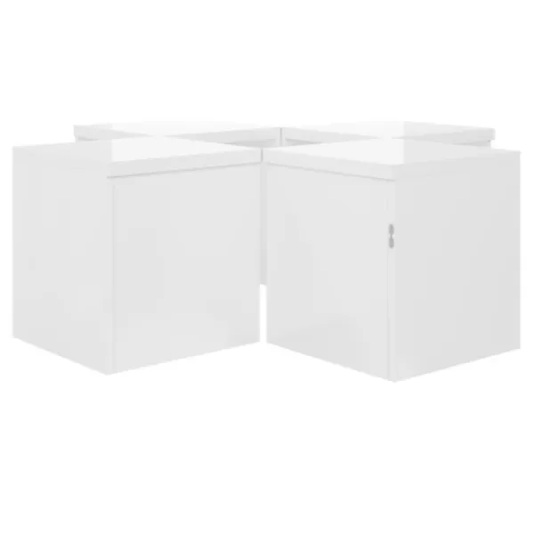 Soffbord>DIY soffbord med högglansbord - Individuellt kombinerat sidobord i modern design